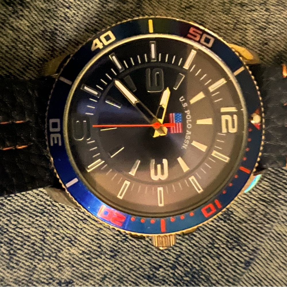 U.S Polo Association Watch for Sale. Well worn and good finish.